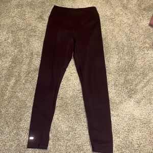Marika high waisted maroon leggings